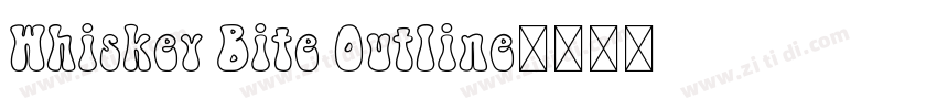 Whiskey Bite Outline字体转换